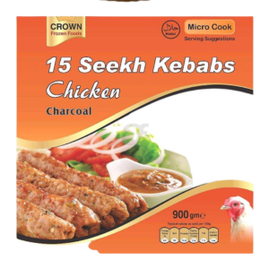 CROWN CHICKEN SEEKH KEBABS CHARCOAL GRILLED