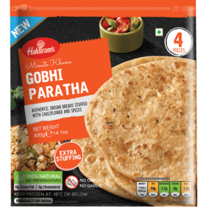 HALDIRAM’S MINUTE KHANA GOBHI PARATHA 4 PCS (400G)