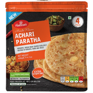 HALDIRAM’S MINUTE KHANA ALOO ACHARI PARATHA 4 PCS (400G)