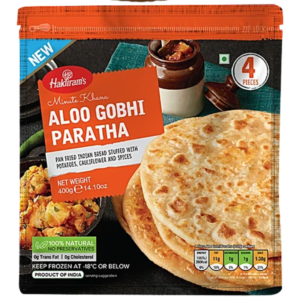 HALDIRAM’S MINUTE KHANA ALOO GOBHI PARATHA 4 PCS (400G)